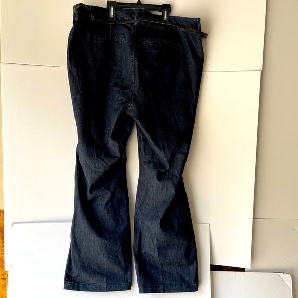 Torrid Jeans Glitter Belt Denim Bootcut Jeans Stretch Relaxed Plus Size 24R - Picture 13 of 16
